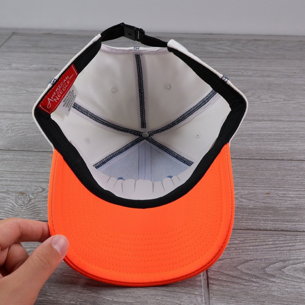 American Needle NASA Worm Logo Hat Men's Blue Orange Adjustable Cap - Picture 6 of 8